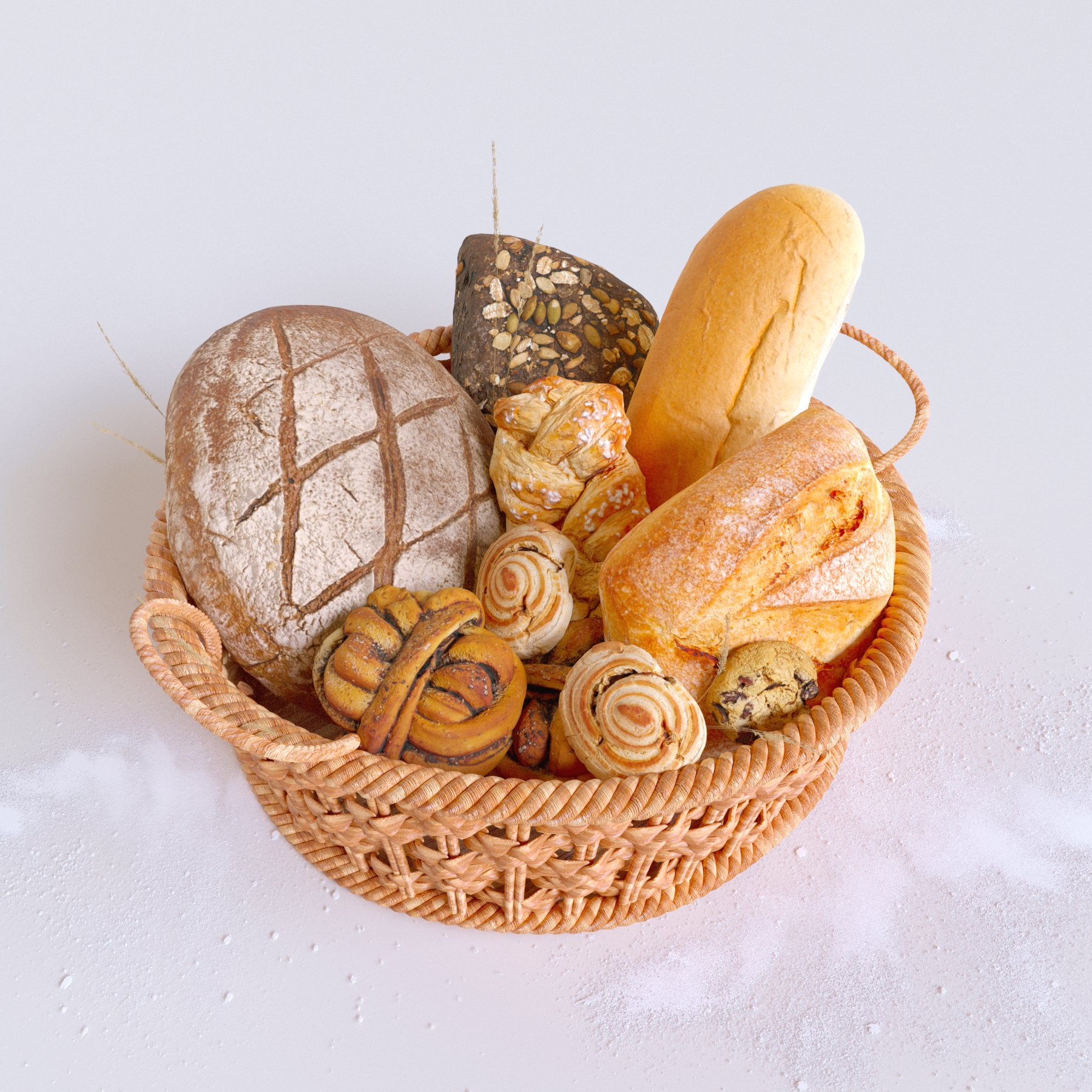 Compoziţia chimică a diferitelor sortimente de pâine